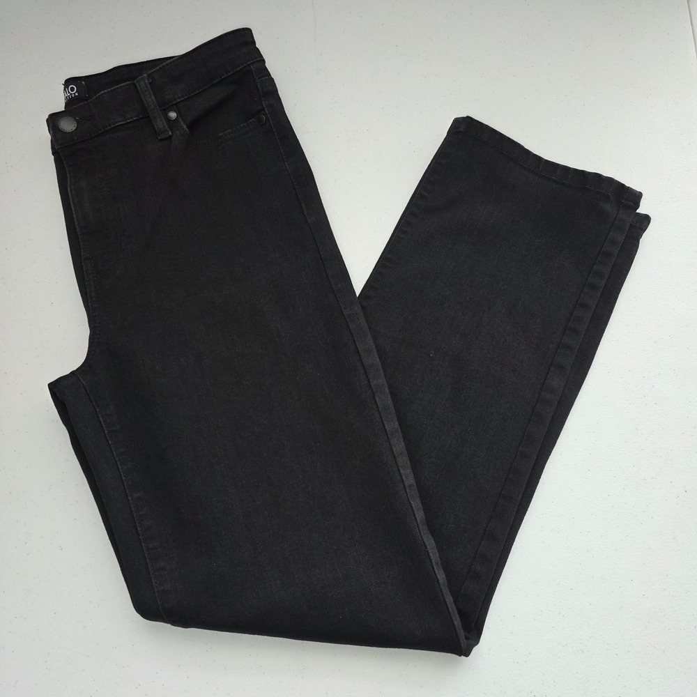 Buffalo David Bitton Alyssa Straight Jeans Womens 8/29 Black Excellent Stretch